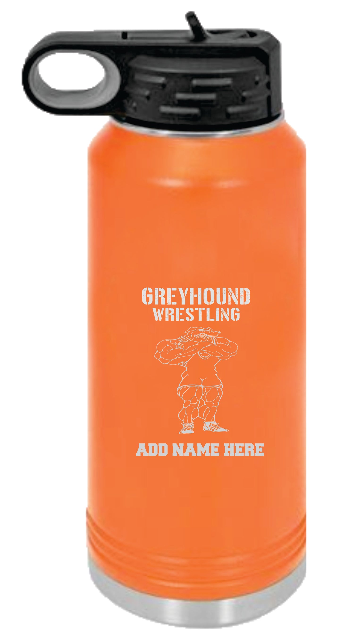 Greyhound Wrestling 32oz Water Bottle