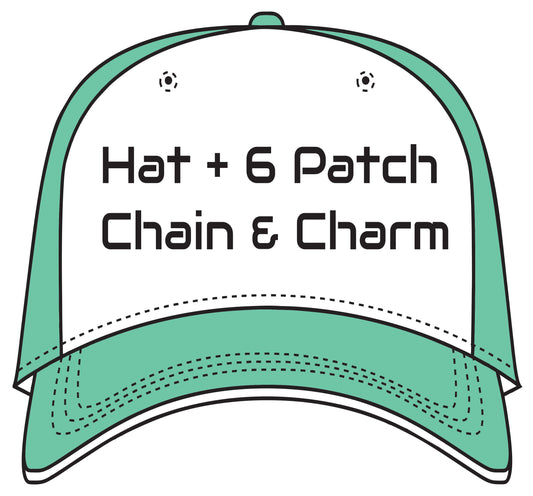 Hat 6 Patches Chain Charm