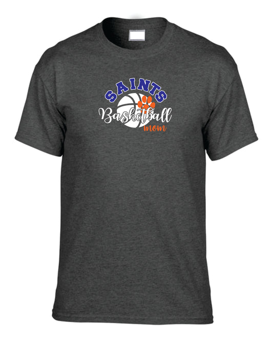 Saints Basketball Mom Tshirt