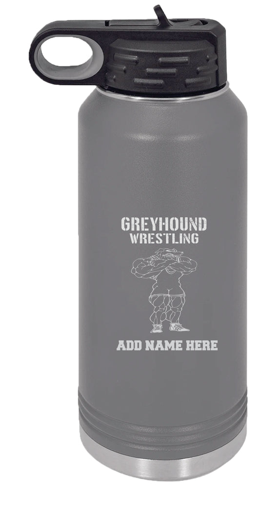 Greyhound Wrestling 32oz Water Bottle