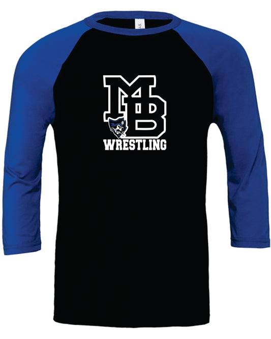 MB Wrestling 3/4-Sleeve T-Shirt