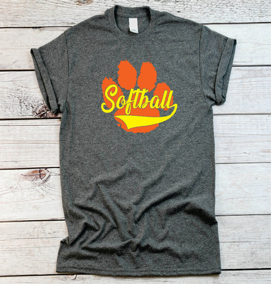 Softball Paw Tshirt